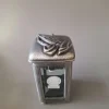 Aluminium Grablicht mit Facettenschliff - Glas