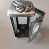Aluminium Grablicht mit Facettenschliff - Glas – Bild 2